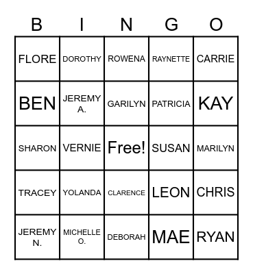 LANAKILA FRIENDS Bingo Card