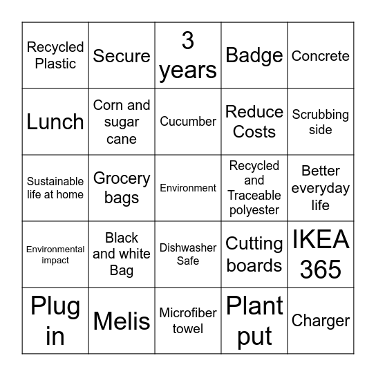 Coworker Party! Bingo Card