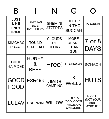 PROJECT 613 SUCCOS BINGO Card