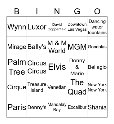 Birthday Bingo Card