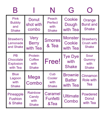 C-O-M-B-O Bingo Card