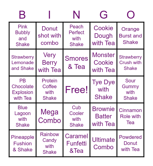 C-O-M-B-O Bingo Card