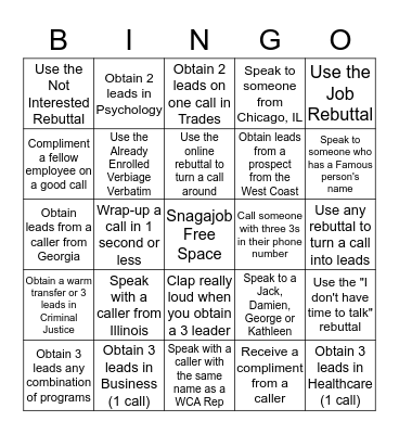 Windy City Arlington Scavenger Hunt Bingo Card