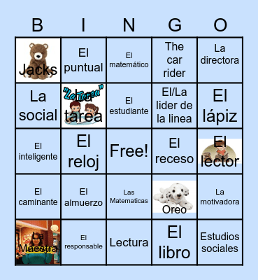 LOTERIA DEL SALON Bingo Card