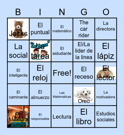 LOTERIA DEL SALON Bingo Card