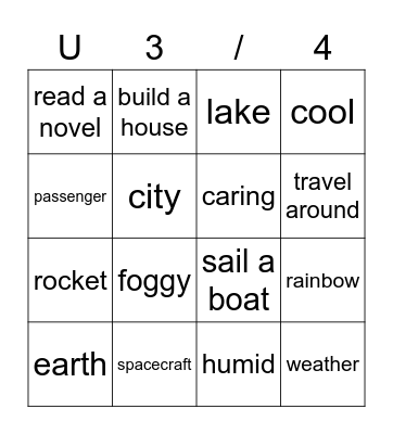 AK7 Bingo Card