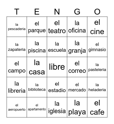 La Comunidad Bingo Card