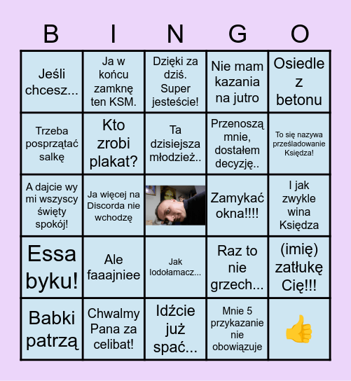 TEKSTY KSIĘDZA MARCINA Bingo Card