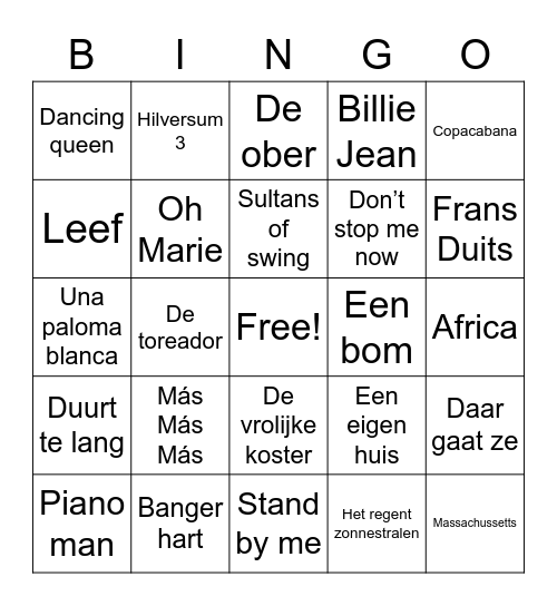 ingo Bingo Card