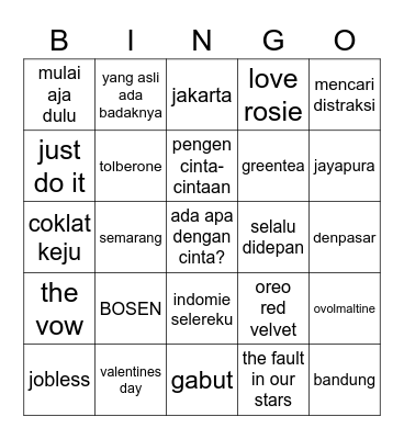 mark lee Bingo Card