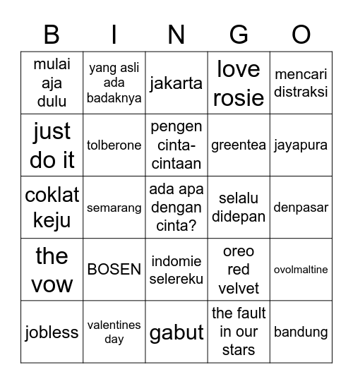 mark lee Bingo Card