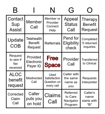 CS Week 2021: The Heart of Service Bingo Card