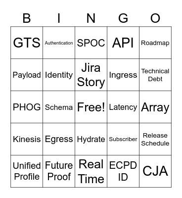 VBG AEP BINGO Card