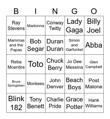 Where in the World Bingo Card