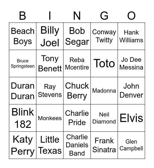 Where in the World Bingo Card