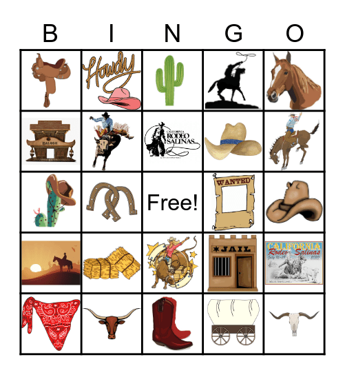 Rodeo Week Bingo Card