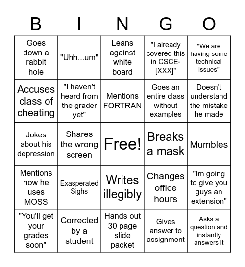 O'Reilly Bingo Card