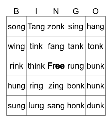 Welded Sounds Bingo Card