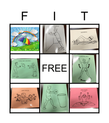 Fitness Bingo Card