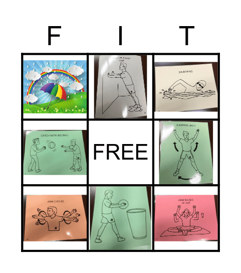 Fitness Bingo Card