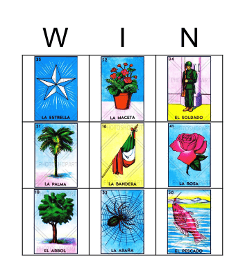 Loteria Bingo Card