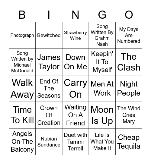 VINYL BINGO - SEPTEMBER EDITION Bingo Card