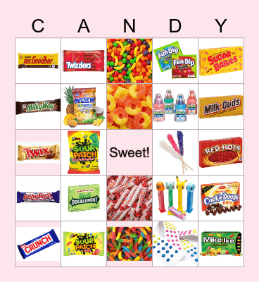 Candy Bingo Card