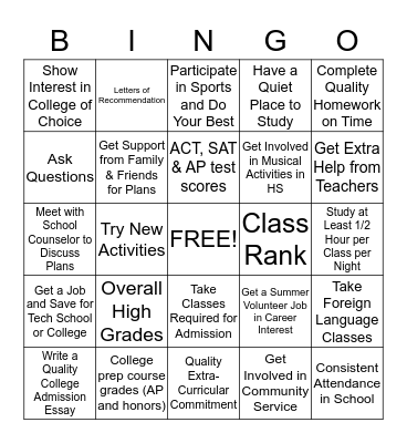Things To Know About High School Bingo Card