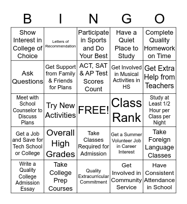 Things To Know About High School Bingo Card