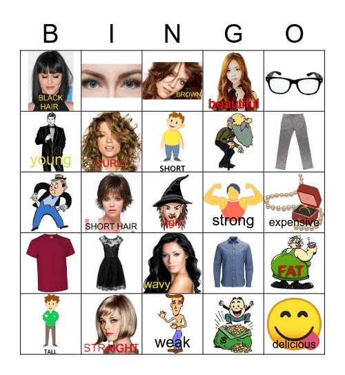 DESCRIPCIONES Bingo Card