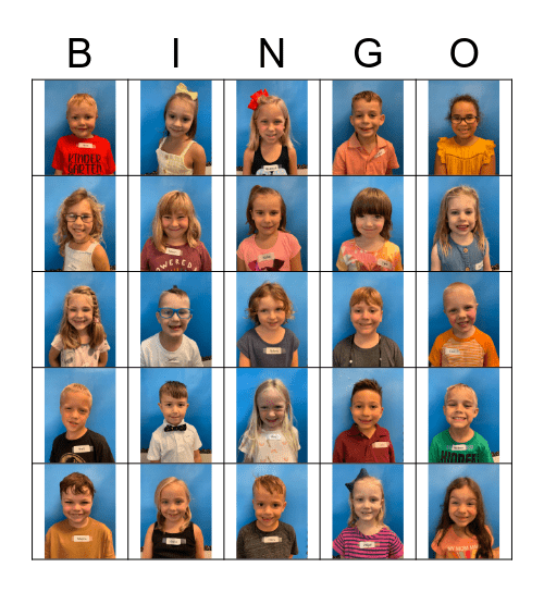 Friend Bingo Card