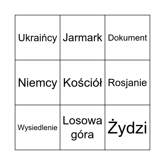 Przewodnik wycieczki bingo Card