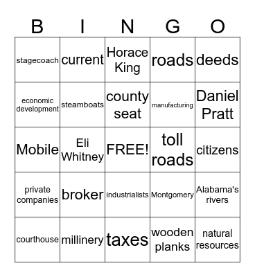 History ch 4 les 3 Bingo Card