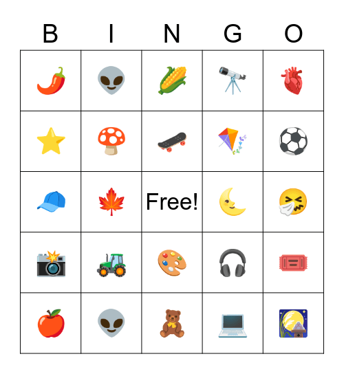 September Literacy Bingo Card