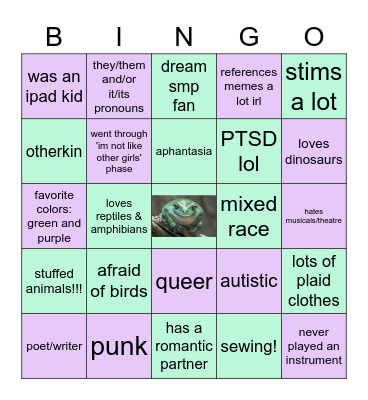 Cat!!! Bingo Card