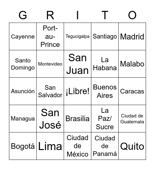 2021 - MES DE LA HERENCIA HISPANA Bingo Card