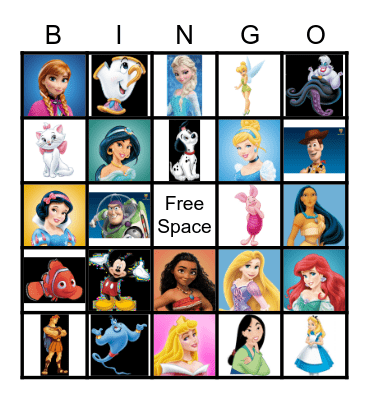 Disney Bingo! Bingo Card