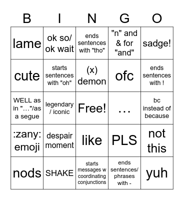 cia bingo Card