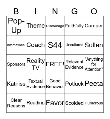 Citing Evidence Bingo! Bingo Card