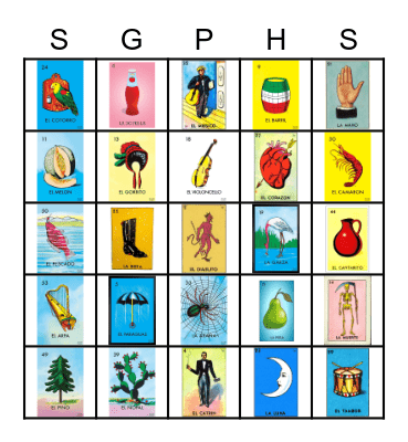 Loteria Original Bingo Card