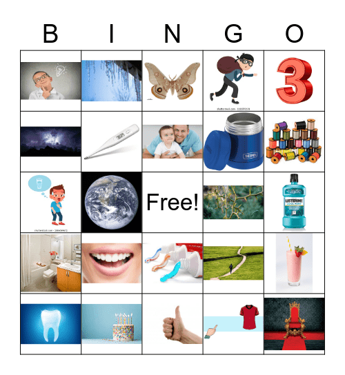 th word bingo Card