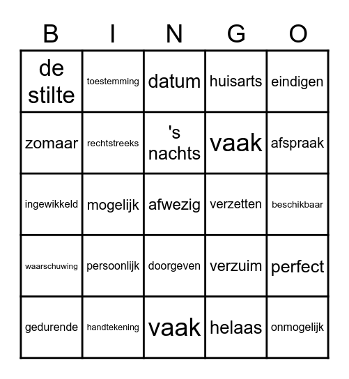 DISK Thema 3 Bellen & Mailen Bingo Card