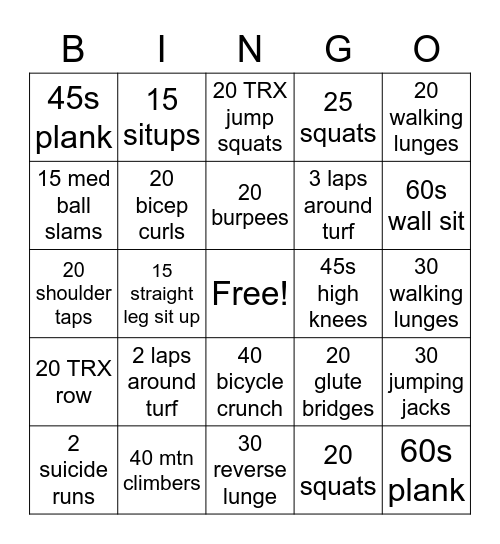 Bootcamp Bingo Card