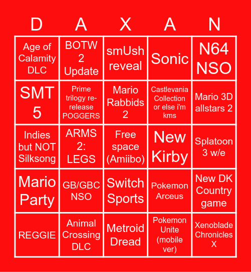 SEPTEMBER DIRECT BINGO Card