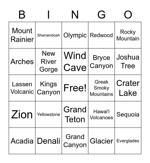 Membership Bingo Card