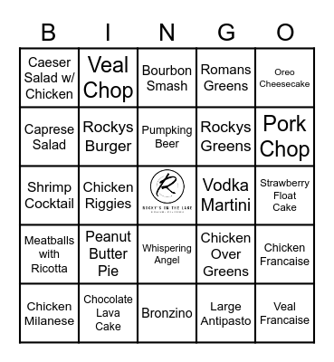 ROCKYS BINGO Card