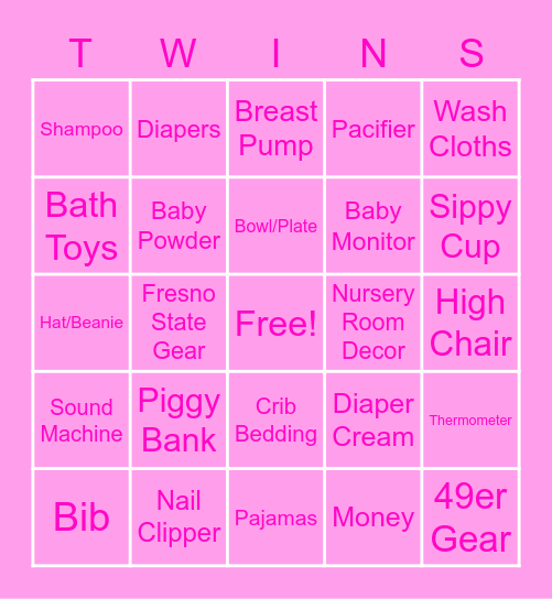 CORINNE & ROMAN ARE EXPECTING Bingo Card