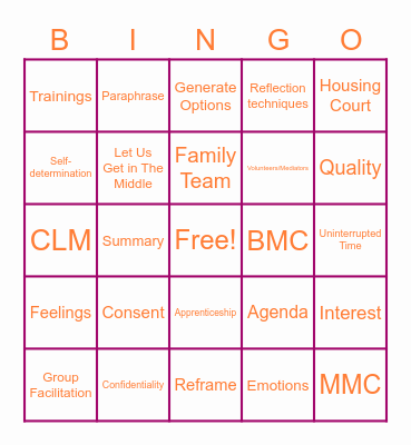 Virtual Happy Hour🧉 Bingo Card