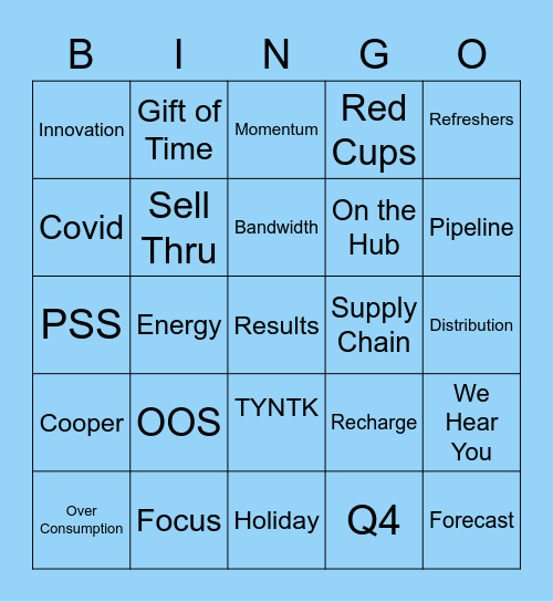 SC Townhall Bingo Card