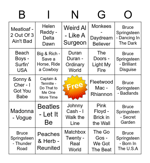 Game Of Tones September 2021 Bingo Card